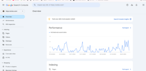 google search console interface