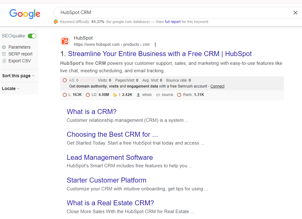 HubSpot CRM