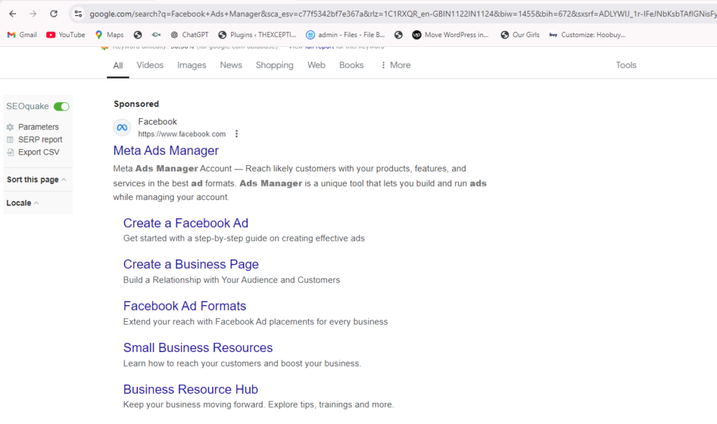 Facebook Ads Manager allows businesses to run paid ads across