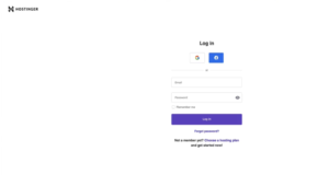 Next Step – Log in to Hostinger