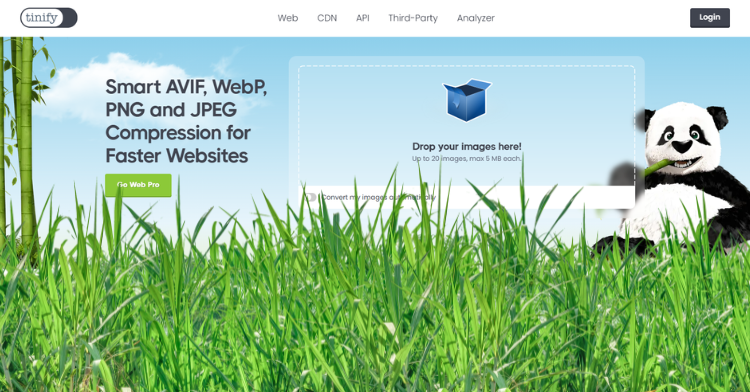 A free online tool that reduces PNG and JPEG file sizes using smart lossy compression.