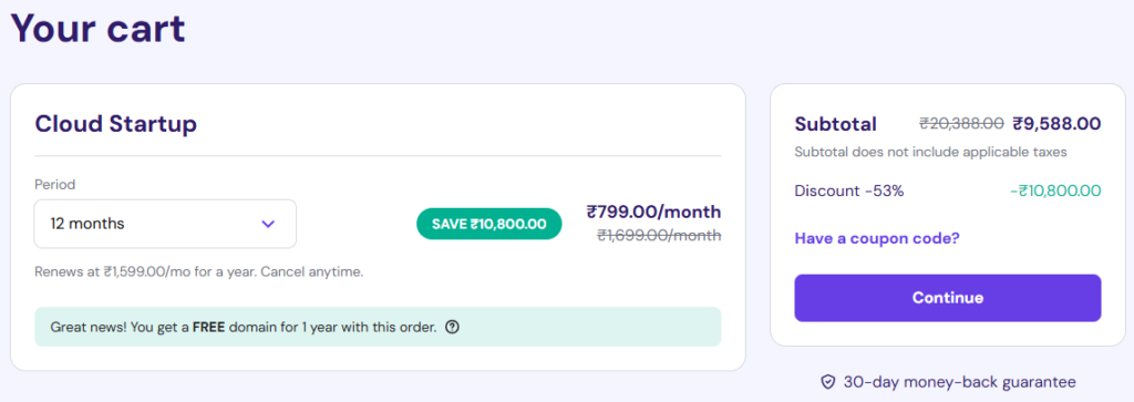 Cloud Startup Hosting
