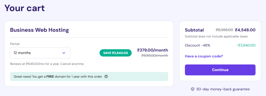 Business Web Hosting