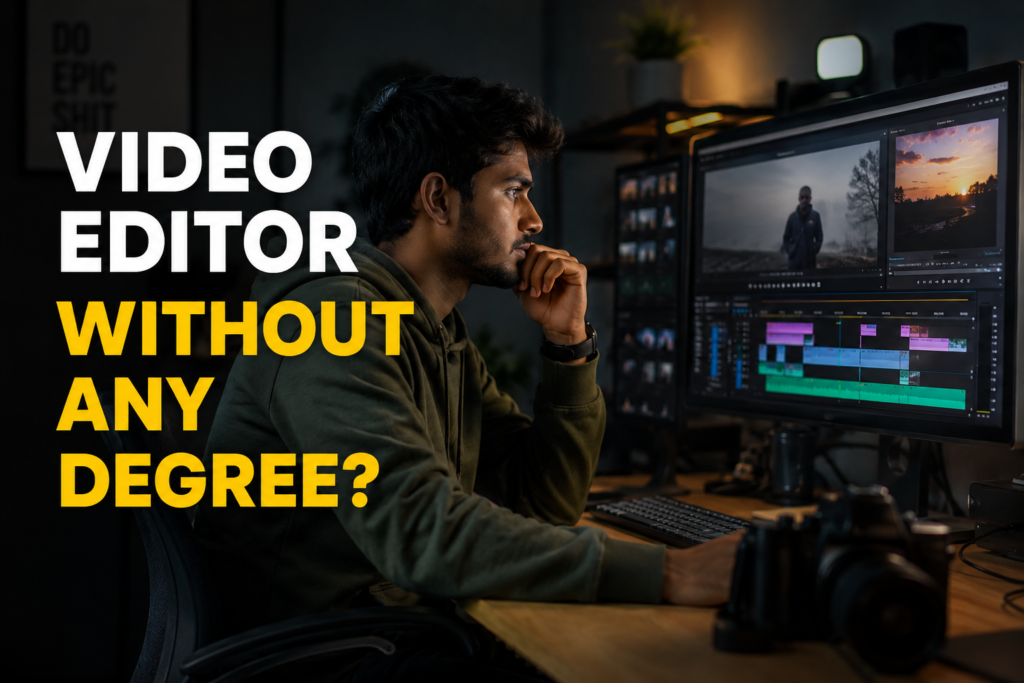 video editor without any degree?