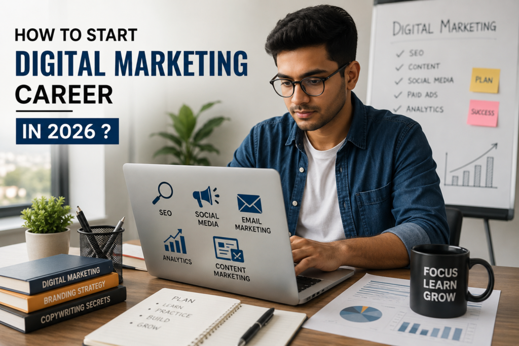 How to Start Digital Marketing Career in 2026 
