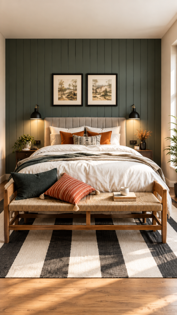 Cozy Earth-Toned Bedroom Retreat
