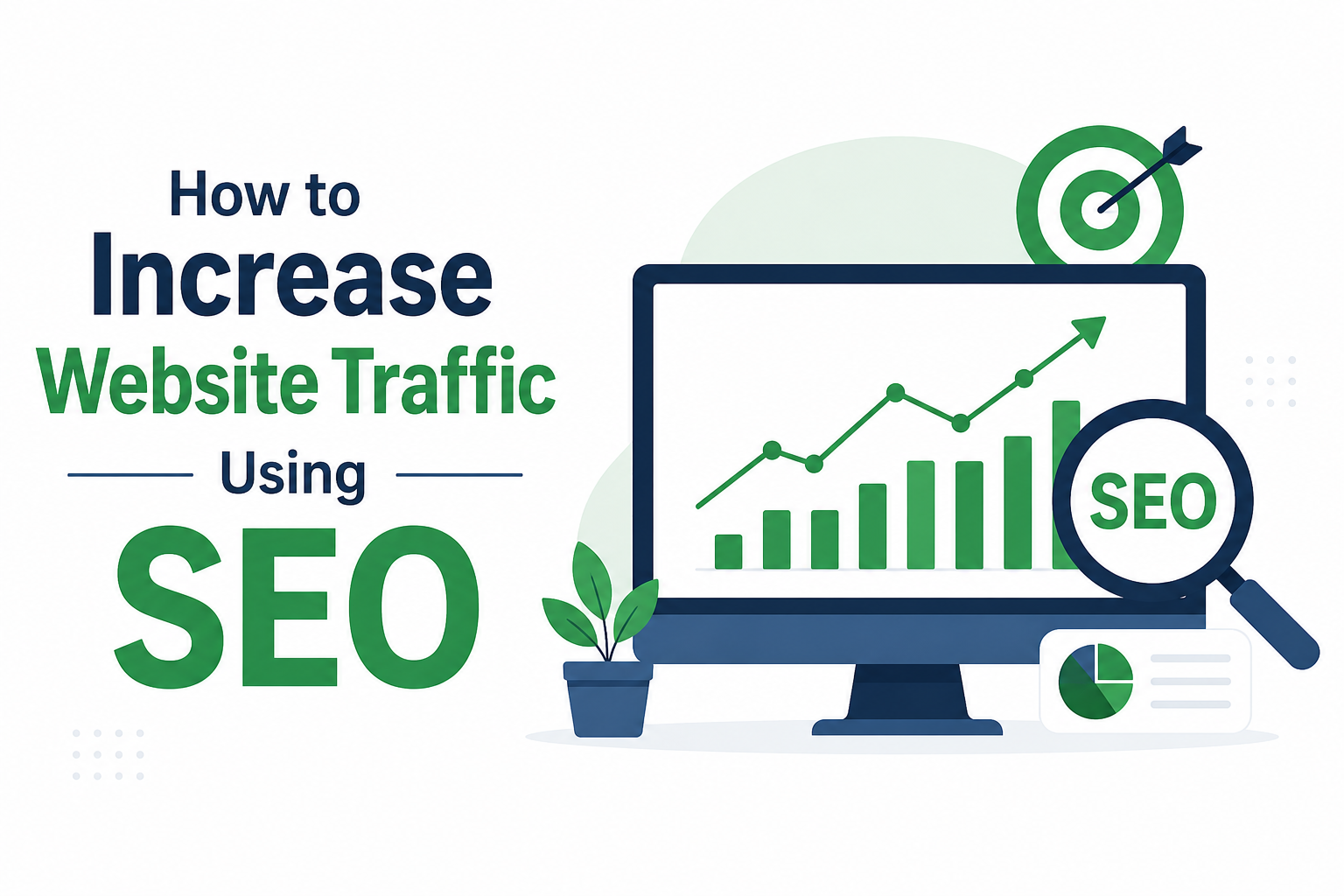 Increasing website traffic using SEO requires a consistent strategy focused on improving visibility in search engines. Start by researching relevant, high-intent keywords that your target audience frequently searches for. Create useful, original, and well-structured content that answers their questions and provides real value. Optimize important on-page elements such as title tags, meta descriptions, headings, URLs, and image alt text. Make sure your website loads quickly, works well on mobile devices, and offers a smooth user experience. Building quality backlinks from trustworthy websites can further strengthen your search rankings. Local SEO can also help businesses attract nearby customers. Finally, monitor your traffic and keyword performance regularly using SEO tools, identify areas for improvement, and continuously update your content to maintain steady organic growth.